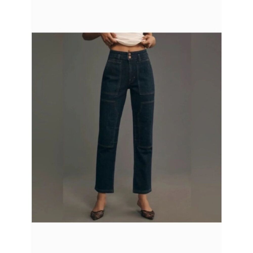 Like New! Pilcro The Wanderer Mid-Rise Relaxed Jeans Dark Wash in Size 25